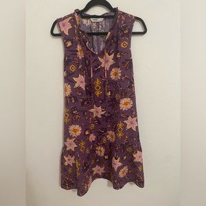 Sonoma Purple/Orange Floral Dress Size Large